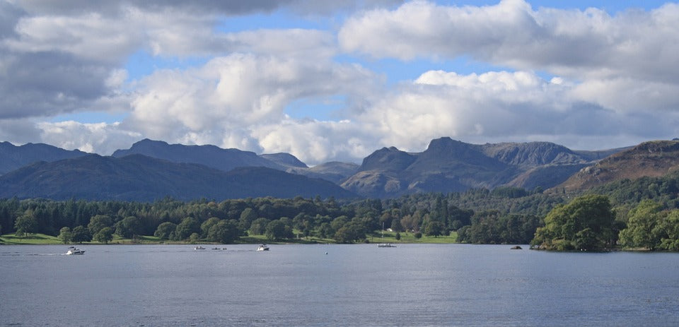 Mountains in the Lake District, including Scafell Pike