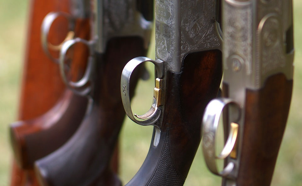 Clay pigeon shooting shotguns