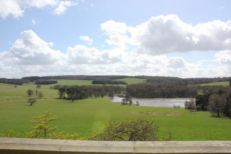 The Yorkshire countryside surrounding Harewood House