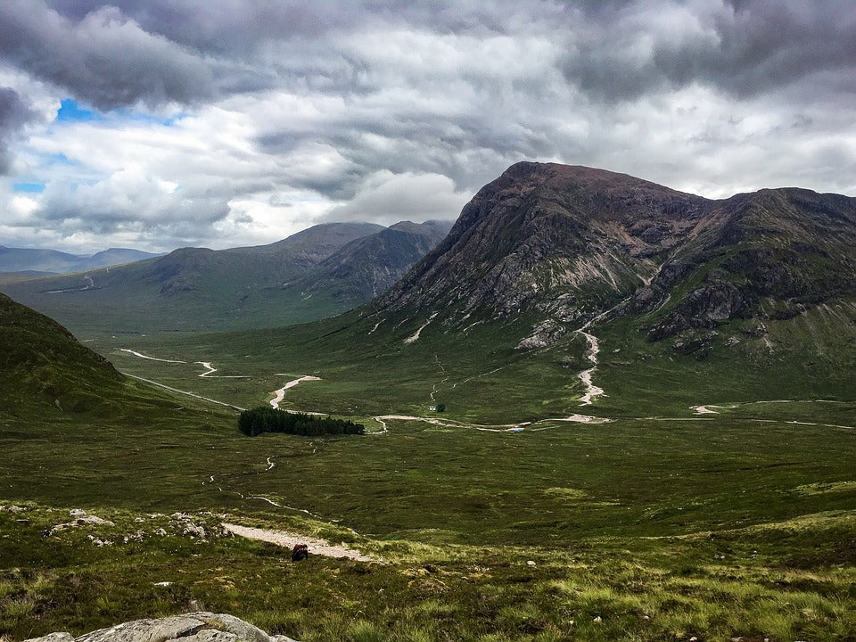 Clouds over the West Highland Way in Scotland