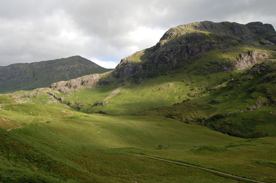 Countryside at Glencoe in Scotland