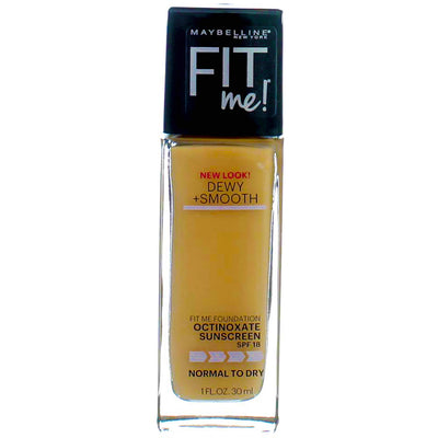 Maybelline Fit Me Dewy + Smooth Liquid Foundation, Toffee 330, SPF