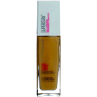 Maybelline Super Stay Full Coverage Foundation, 110 Porcelain, 1.0 oz (Pack  of 10) 