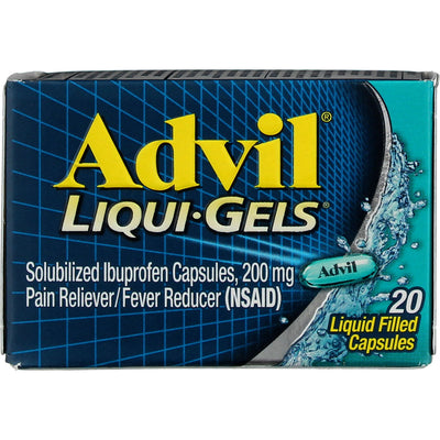 Advil Liqui-Gels Pain Reliever, 200 mg, 20 Ct