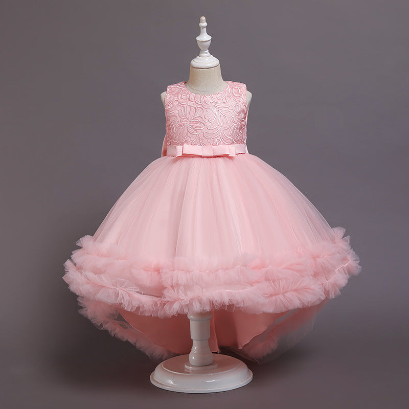 Girls Embroidered Princess Puffy Birthday Dress – marryshe