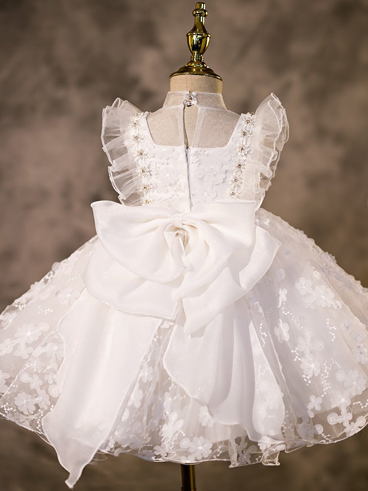 Elegant Flower Girl Ruffle Puffy Princess Cake Dress – marryshe