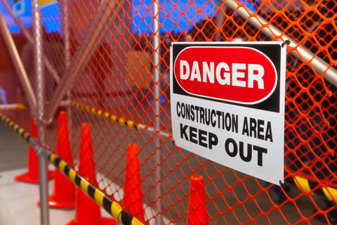 Danger: Cunstruction Area safety sign