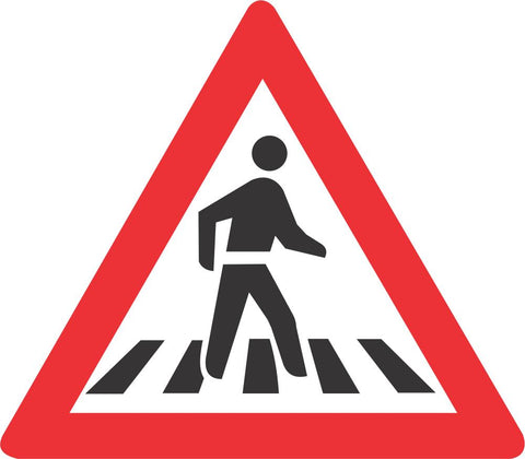 Construction Vehicle Crossing from the right road sign (TW345)