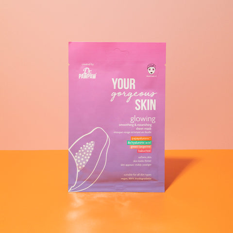 Dr.PAWPAW Your Gorgeous Skin Glowing Sheet Mask, one mask worth £4.99