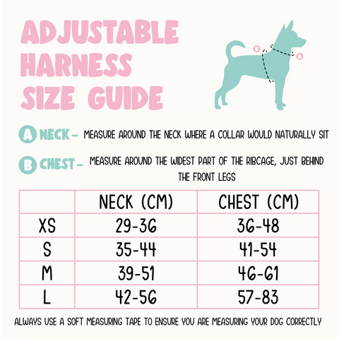 harness size chart