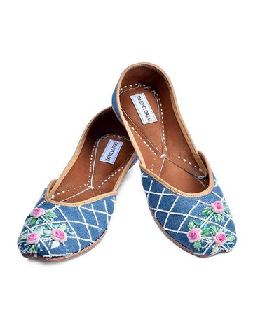 Prime Rose Juttis by Label Deepti Bajaj now available at Trendroots