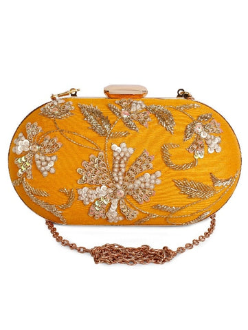 Yellow Sunshine Clutch Bag By The Purple Sack now available at Trendroots