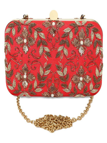 Red Rani Clutch Bag By The Purple Sack Now Available At Trendroots