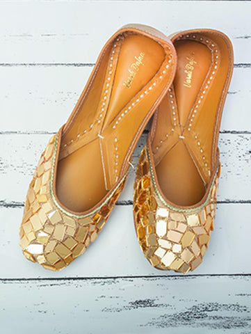 Mosaic Embroidered Juttis by Vareli Bafna now available at Trendroots