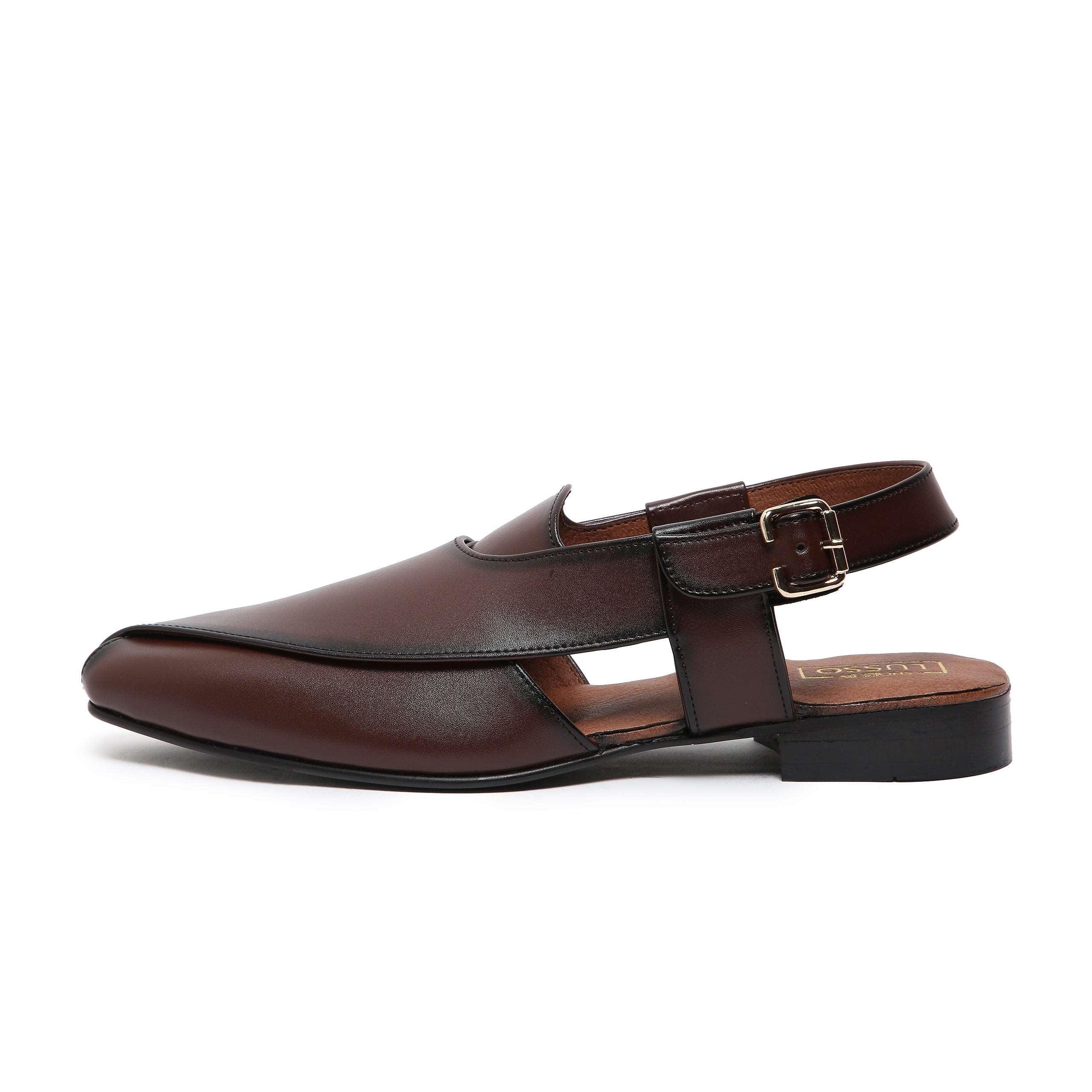 Buy Men Brown Ethnic Pathanis Online | SKU: 18-360-12-40-Metro Shoes