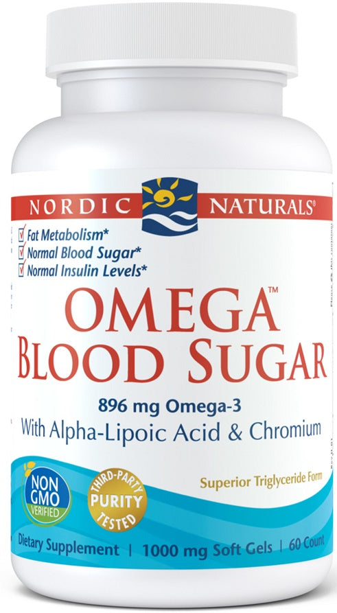 Nordic Naturals, Omega Blood Sugar, 896mg - 60 softgels