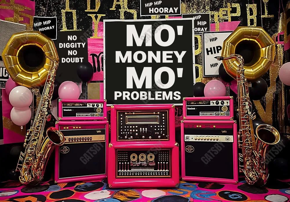80s Retro Cake Smash Backdrop