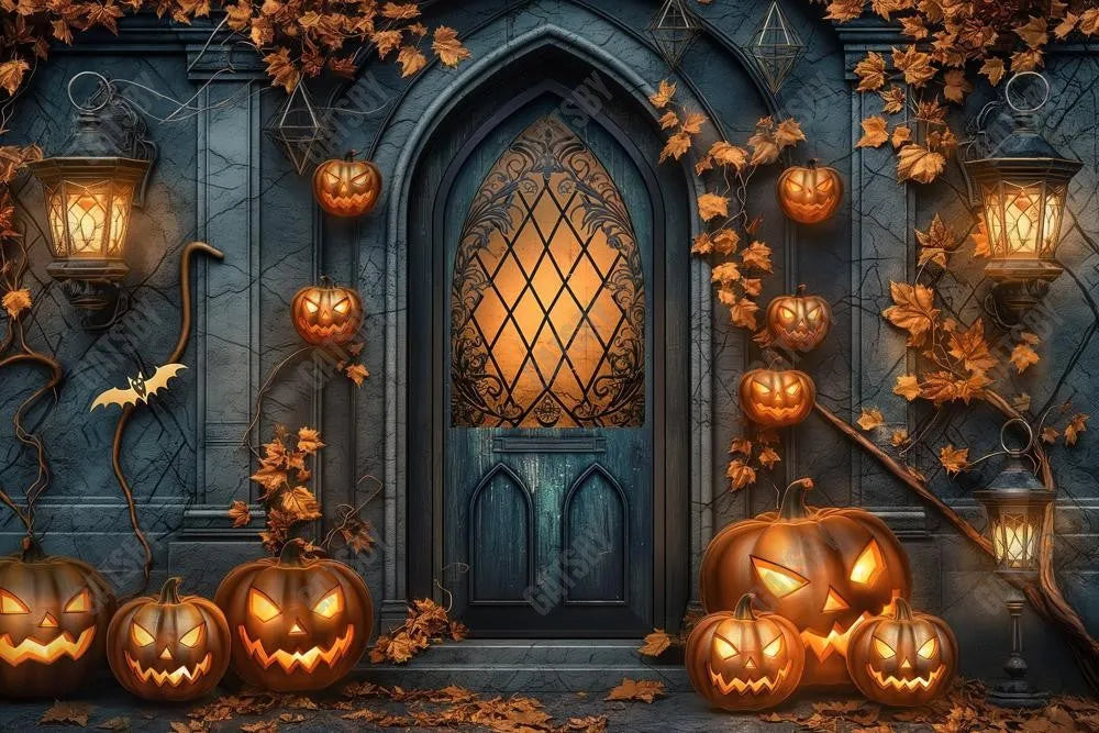 Gatsby Dark Autumn Door Photography Backdrop Gbsx-00791