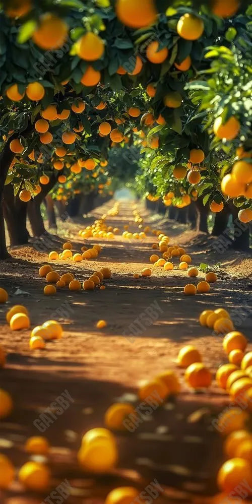 Gatsby Summer Lemon Orchard Photography Backdrop Gbsx-00381