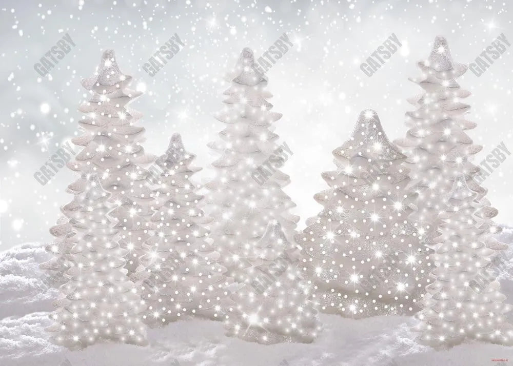 White Winter Wonderland Backdrop