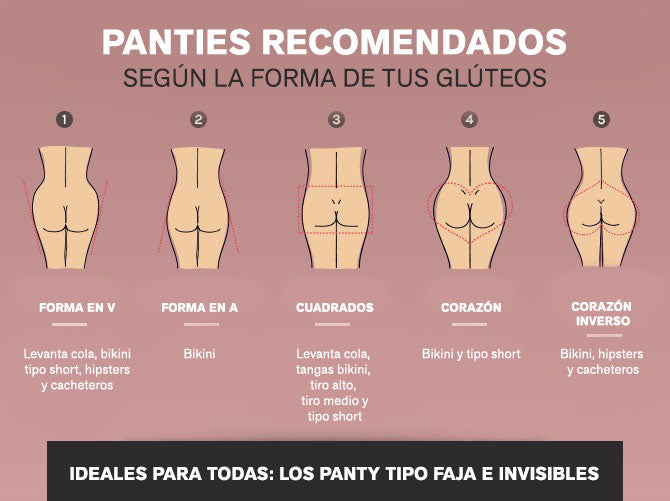 PANTIES RECOMENDADOS SEGÚN LA FORMA DE TUS GLÚTEOS - Leonisa