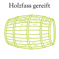 Holzfass gelagert