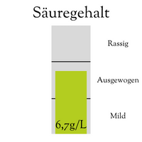 Säuregehalt Weißwein Cuvée See und Sonne Jahrgang 2023