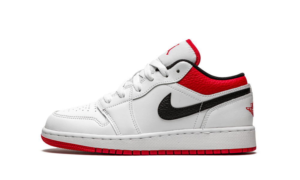 Air Jordan 1 Low White University Red 