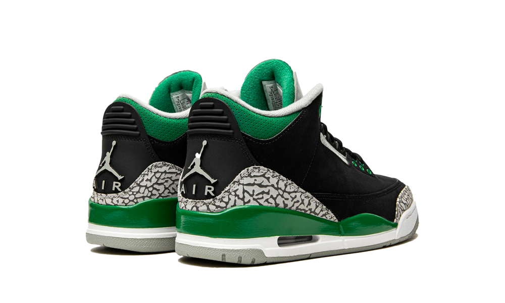 jordan 3 green and white