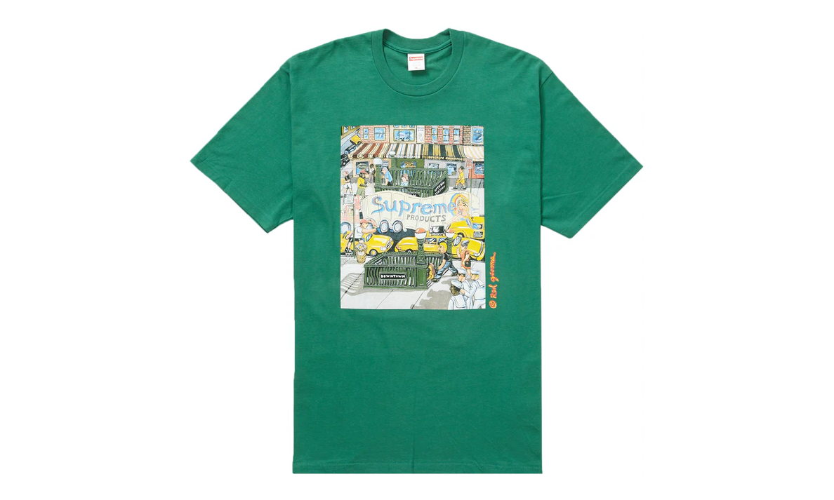 緑M supreme manhattan Teeメンズ