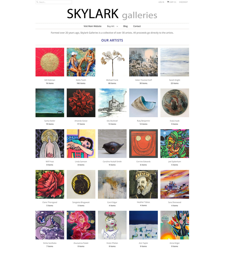 Skylark Galleries Website