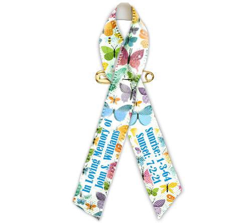 Photo Cancer Awareness Ribbon (Any Color) – The Funeral Program Site