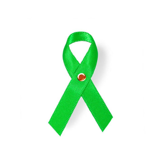 Liver Cancer Ribbon Personalized (Emerald Green) - Pack of 10