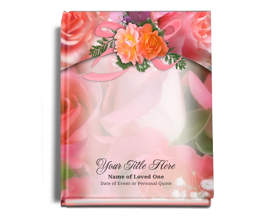 Sparkle Perfect Bind Memorial Funeral Guest Book - Celebrate Prints