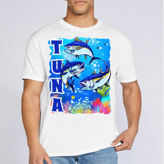 Tuna Fish Fishing Fisherman T-Shirt - Celebrate Prints