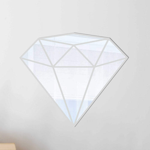 Diamond Shaped Acrylic Mirror Wall Stickers –