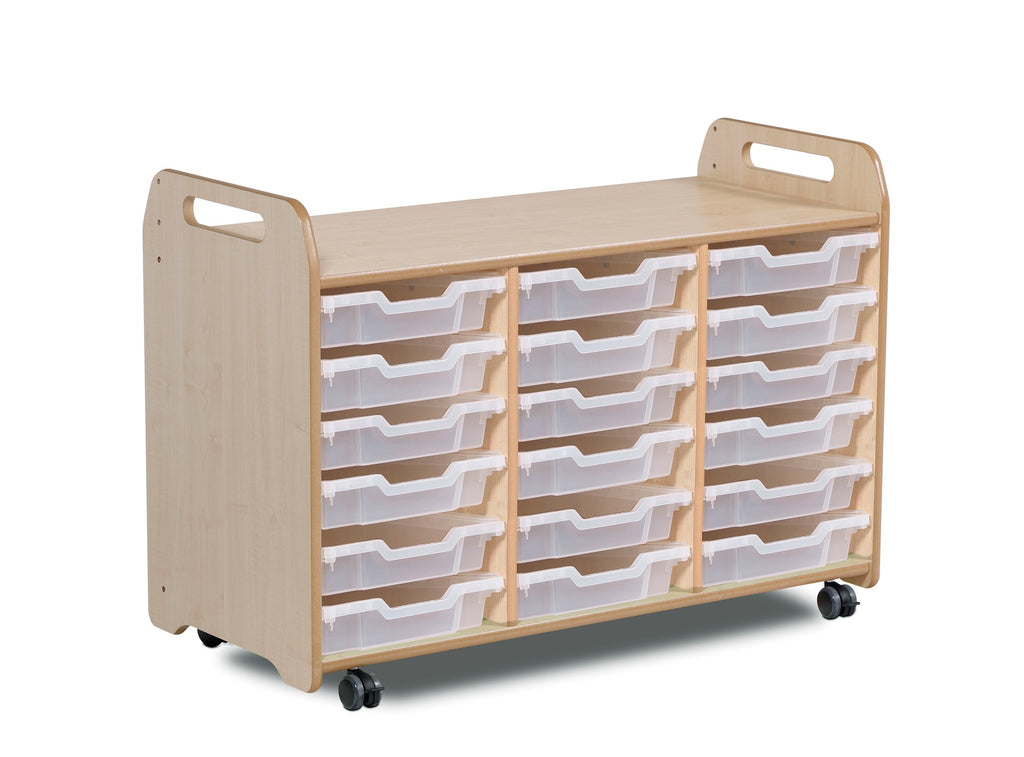Tray Storage Unit (730mm height) with 18 Shallow Trays