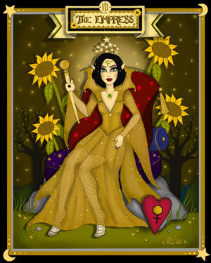 “The Empress” Signed/Personalized/Matted Tarot Art Print