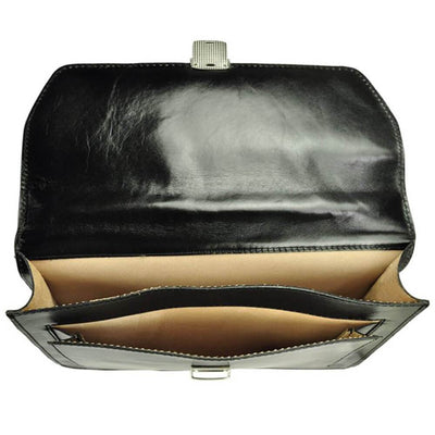 Мъжка бизнес чанта от естествена кожа GS531, Черен