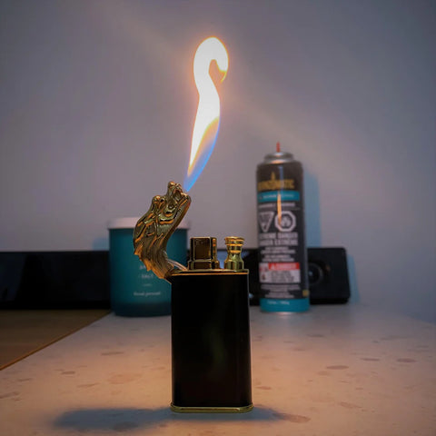 How do you refill a butane lighter?