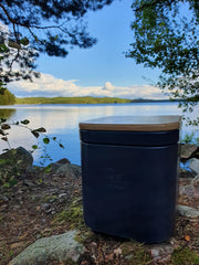 Origin M composting toilet at lake