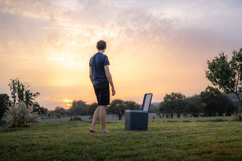 Portable camping toilet