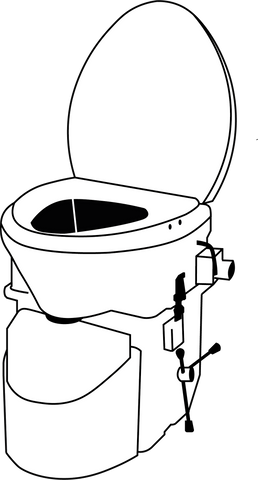 composting toilet with agitator