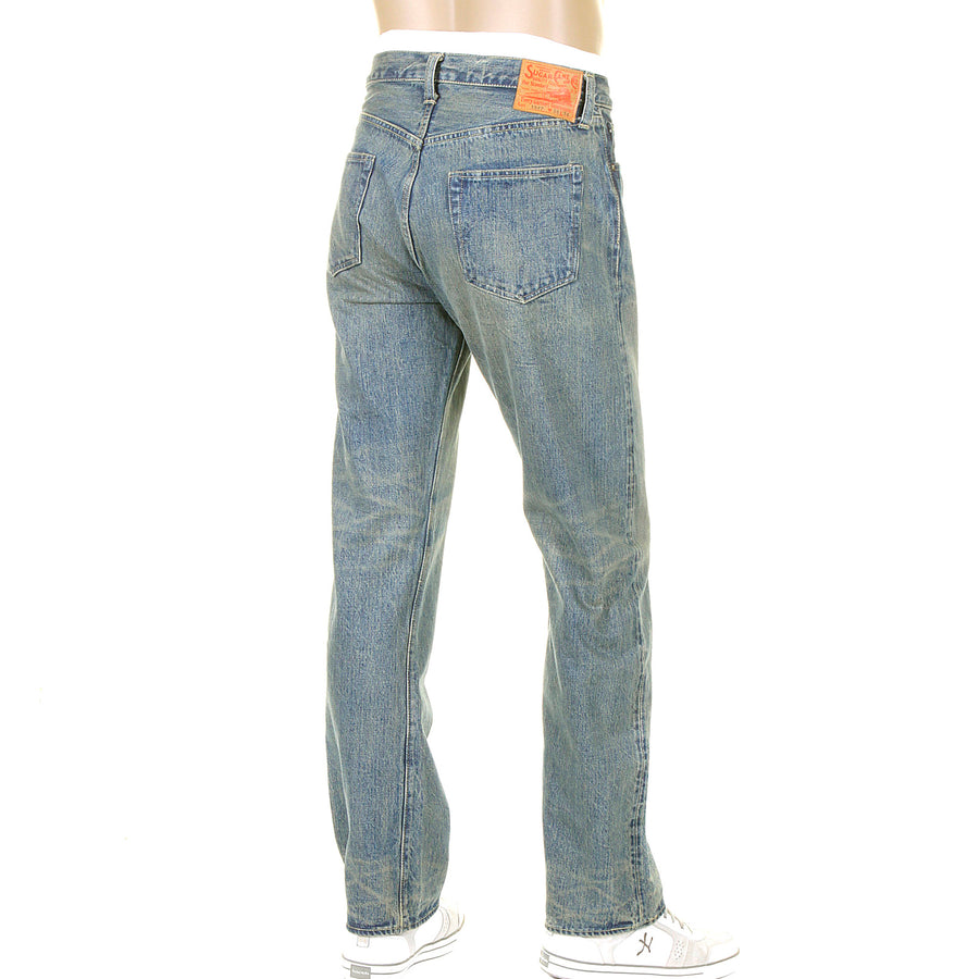 Vintage Hard Wash Light Blue SC41947H Selvedge Denim Jeans CANE5252 –  SugarCane Jeans