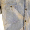 Sugarcane Regular Fit Blue Chambray SC25355H Long Sleeve Vintage Work Shirt for Men CANE2834