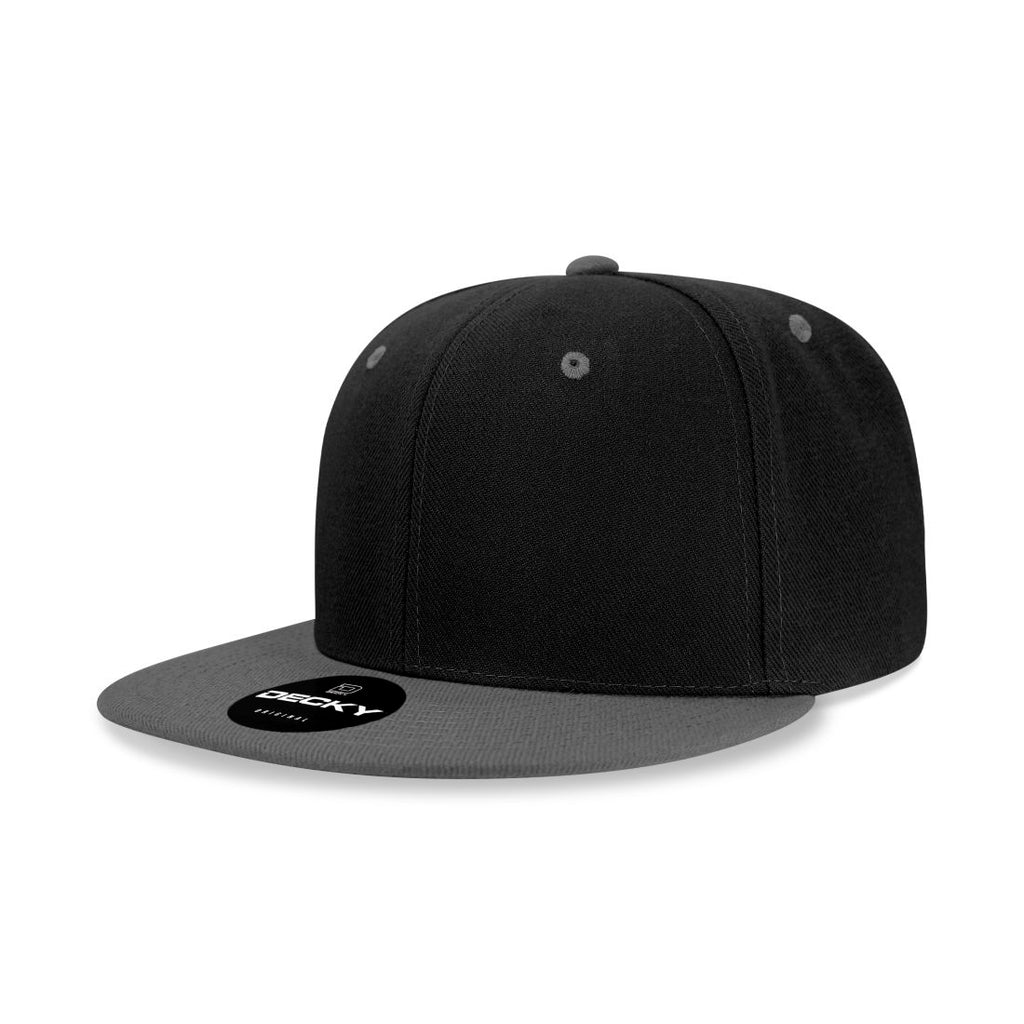 Decky 6020 High Profile Snapback Hats 6 Panel Flat Bill Caps Structure