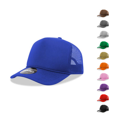 Decky 6025 Mid Profile Foam Trucker Hats 5 Panel Caps Structured Wholesale