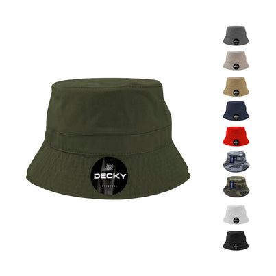 Decky 961 Bucket Hats Relaxed Polo Caps Fishermans Buckets Cotton Blank Wholesale