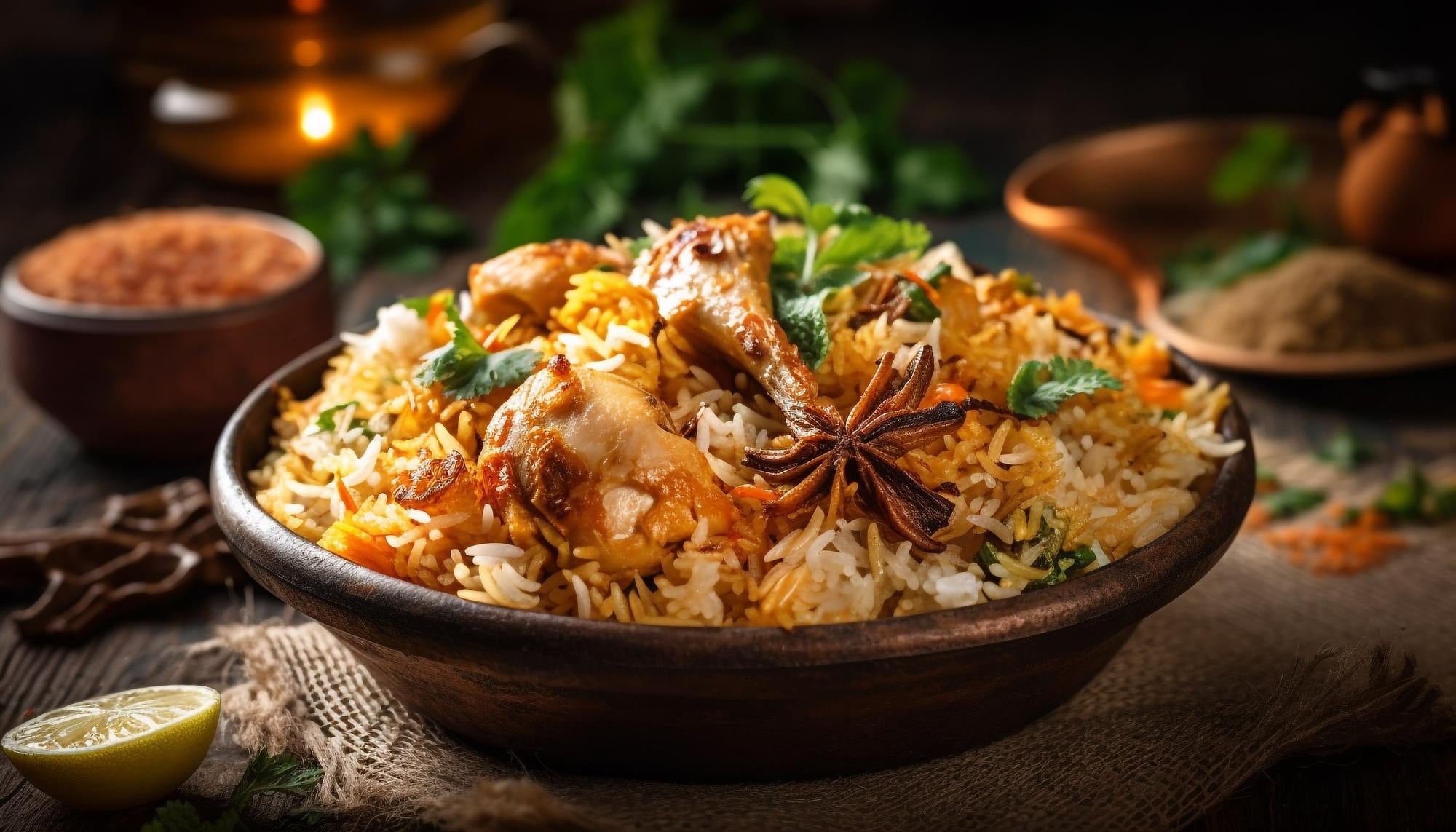 Gourmet Chicken Biryani With Steamed Basmati Rice Generated By Ai ?v=1693374633