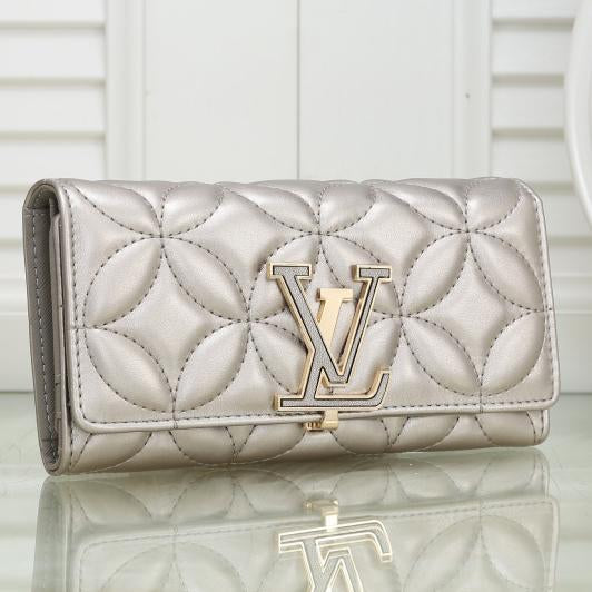 Louis Vuitton LV Women Shopping Fashion Leather Buckle Wallet Pu